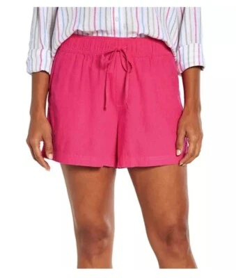 Short Gap feminino de linho cor XL rosa (roxo beterraba) novo com etiquetas - Imagem 1 de 4