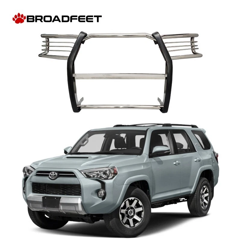fits 10-23 Toyota 4Runner STAINLESS STEEL Grille / Brush Guard Bumper Protector — 第 1/4 张图片