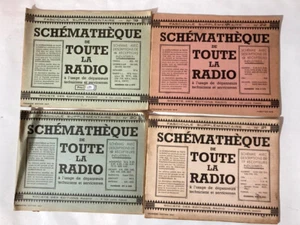 4 revues "Schématèque de Toute la Radio", n° 19-20-21-22 années 1940 - Picture 1 of 3