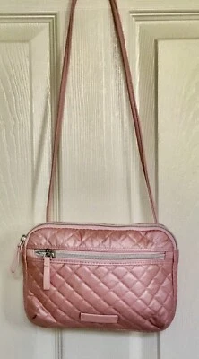 Vera Bradley ~ "Cuarzo Rosa" ~ Icónica RFID Pequeña Bandolera Hipster ~ Nueva con Etiquetas Foto 1 de 4