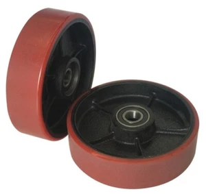 2pcs PU Pallet jack wheels Rear Wheels Pallet Jack Wheel 180x50mm Polyurethane - Picture 1 of 3