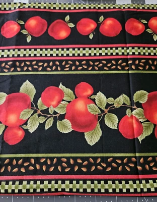 RARO De Colección "Appletree Farm" Por Timeless Treasures Fabrics Inc. ¡1 yarda! Fuera de existencia Foto 1 de 3