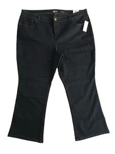 Style Co Stretch Tummy Control Bootcut Denim Jeans Women Dark Blue Wash 22WP NWT - Picture 1 of 8