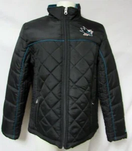 San Jose Sharks Womens Size X-Large Quilted Jacket B1 524 - Picture 1 of 6