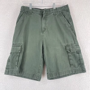 Boy Scouts of America Green Uniform Canvas Shorts Youth Boys Cargo Size 22 Youth - Picture 1 of 19