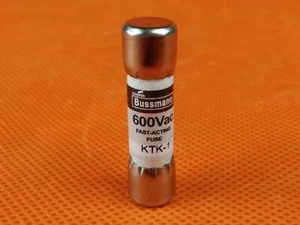 1PC Bussmann KTK-1 1 Amp Limitron Schnelle Wirkung Ergänzende Sicherung 600V - Picture 1 of 3