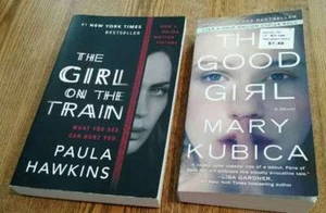 Girl on the Train by Hawkins & The Good Girl by Kubica Suspense 2 Novels Mystery - Picture 1 of 1