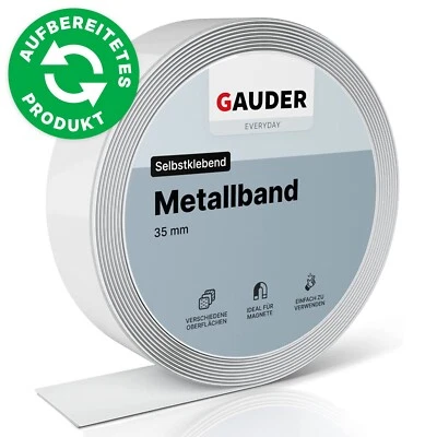 GAUDER METALLBAND STARK selbstklebend 3M - 10M Magnetband Eisenband Stahlband - Bild 1 von 4