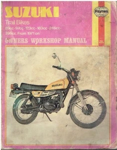SUZUKI TC/TS90 TC/TS100 TC/TS125 TC/TS185 TS250 TS400 (1971-79) WORKSHOP MANUAL - Picture 1 of 1