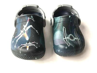 ZAPATOS CROCS NIÑOS PEQUEÑOS TALLA C4 STAR WARS STARFIGHTER AZUL Y NEGRO CROCS Foto 1 de 4