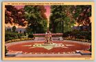 Philadelphia, Pennsylvania PA - Sun Dial at Sunken Garden - Vintage Postcard