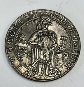 Österreich 1986 Guldiner Silber .900 Nachschlag 1486 Guldin Erzherzog Sigismund Tirol  - Bild 1 von 2