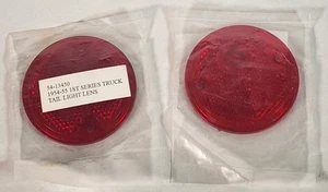 1954-1955 Chevy/GMC: Tail Light Lens (Red) Pair 54 - 13450 1st Series - Picture 1 of 4