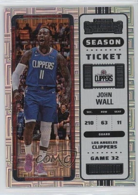 2022-23 Panini Contenders Season Ticket John Wall #71 - Image 1 of 2