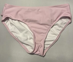 Xhilaration High Waist High Leg Bikini Bottom Ruffle On Back Pink Size 14W - Picture 1 of 3