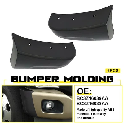 Передний молдинг для бампера LH+RH для Ford F250 F350 F450 F550 Super Duty 2011-16 годов выпуска - Изображение 1 из 4