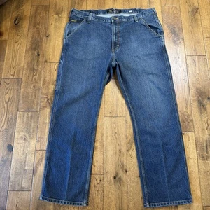 Ariat Rebar M4 Relaxed Boot Jeans Mens 42x32 Cowboy Stretch Med Wash Cargo - Picture 1 of 8