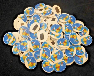 Disney Winnie The Pooh & Piglet Fridge Magnets Snow Scene (x120+) Job Lot !! - Picture 1 of 3