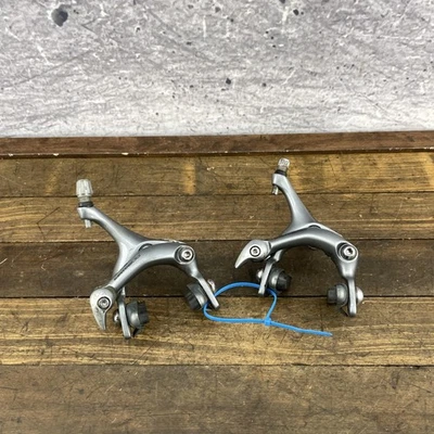Vintage Shimano 600 BR-6403 Brake Calipers Road Bike Set Japan 400g Grey PARTS - Image 1 of 4