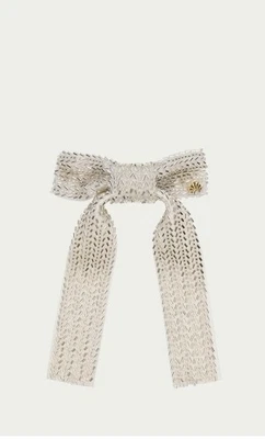 Lele Sadoughi Margot Crema Terciopelo Cuentas Arco Pasador Nuevo en Paquete $95 Foto 1 de 3