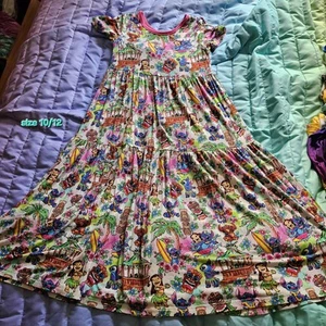 Showstoppers Lilo And Stitch Bamboo Dress Size 10/12 - Picture 1 of 1