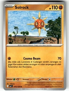 Pokemon Indonesian Mega Evolution Card 075/126 Solrock - Picture 1 of 4