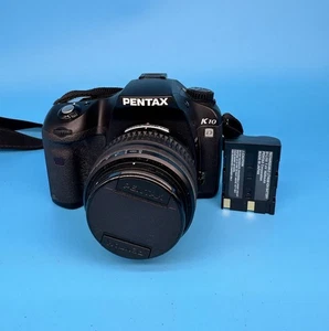 Pentax K10D Digital DSLR Camera with 18-55mm Pentax lens, Black - Tested - Picture 1 of 16