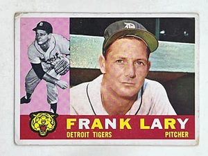 Frank Lary 1960 Topps #85 Sports MLB Detroit Tigers Vintage Trading Card - Picture 1 of 2