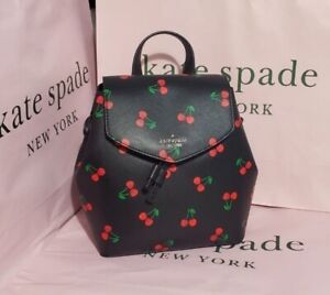 BNWT Kate Spade Lizzie Tossed Cherry Medium Flap Backpack