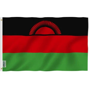 Anley Fly Breeze 3 x 5 Fuß Malawi Flagge - Malawische Flaggen Polyester - Bild 1 von 6