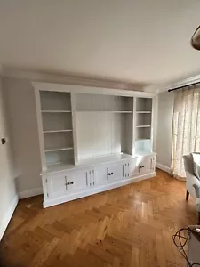 TV Entertainment Media Unit - Edwardian style with 6 plain doors - painted - Picture 1 of 2