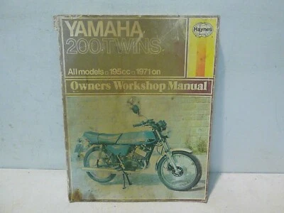 Yamaha 200 Twins Haynes Manual 1971 onwards YCS 3E 5E RD200 DX - Image 1 of 4