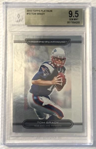 Tom Brady 2010 Topps Platinum #19 Patriots Beckett 9.5 - Picture 1 of 4