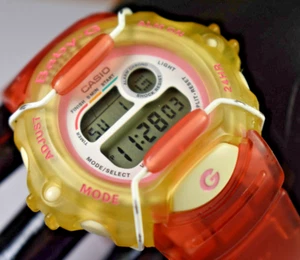 Casio BG-340 (1559) Baby-G Red/Pink/Clear Women's Watch NEW BATTERY! - Picture 1 of 7