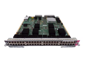 Cisco WS-X6848-TX-2TXL 48x Copper RJ45 Gigabit Ethernet Module w/ DFC4 and DFC4 - Picture 1 of 2