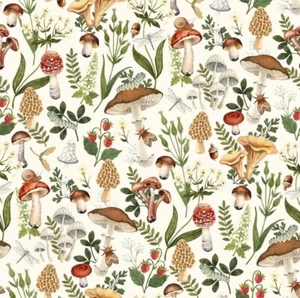 Taburete de sapo floral 100 % algodón Fat Quarter Northcott Wild Harvest otoño - Imagen 1 de 4