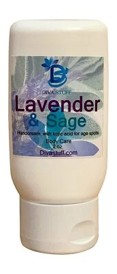 Lavender Sage Scented Hand cream With Kojic Acid for Age Spots by Diva Stuff