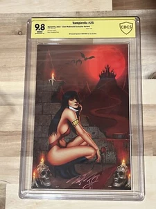 2021 Dynamite Vampirella #25 CBCS 9.8 Clan McDonald  Variant Signed By Mark May - Picture 1 of 7