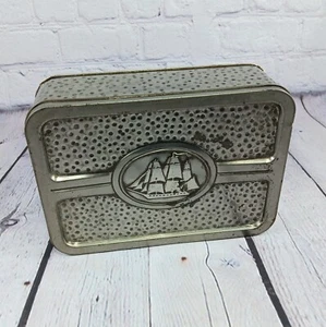 Vintage 1990 Old Spice Classic Hammered Tin Made In England Shulton Inc - Picture 1 of 16