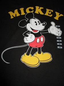 Adult Medium NWT Mickey Mouse T-Shirt Black Short Sleeve New With Tags - Picture 1 of 3