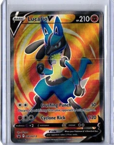Lucario V SWSH213 BLACK STAR PROMO HOLO FULL ART Pokemon TCG Card Free Shipping - Picture 1 of 2