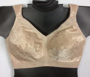 42DD 46B Playtex 18-Hour Original Comfort Strap Wirefree Bra TOFFEE Style 4693 - Picture 1 of 12