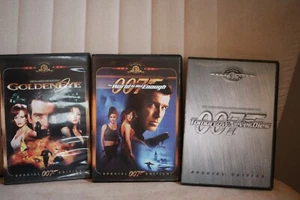 3 DVD'S 007 James Bond Pierce Brosnan Tomorrow Never Dies, Golden Eye, Etc  - Picture 1 of 4