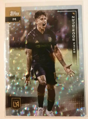 2021 Topps MLS Soccer BRIAN RODRIGUEZ Icy White Foil Card #119 LAFC - Image 1 of 2