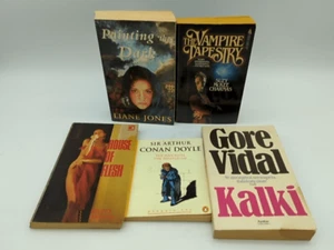 5x Horror Paperback Lot: House of Flesh, Arthur Conan Doyle Gore Vidal, Vampire - Picture 1 of 5