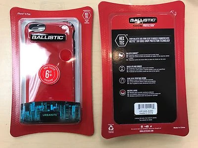 Funda Ballistic Urbanite iPhone 6 Plus (5.5) en Rojo/Negro UR1426-A30C Foto 1 de 2