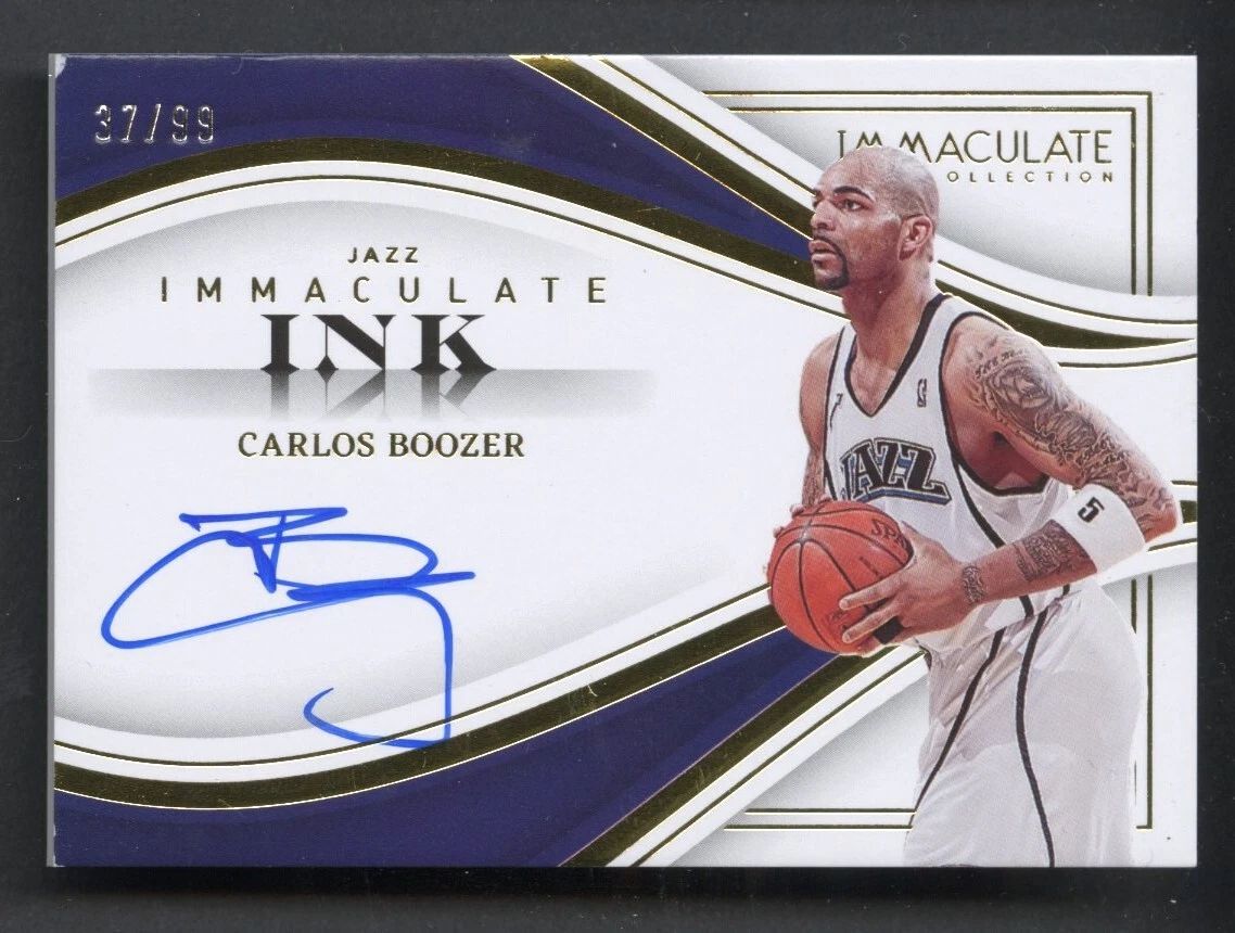 2022-23 Panini Immaculate Carlos Boozer Immaculate Ink Auto /99 Jazz