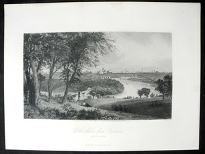 Filadelfia da Belmont (West Park) - Incisione in acciaio 1874 - Foto 1 di 1