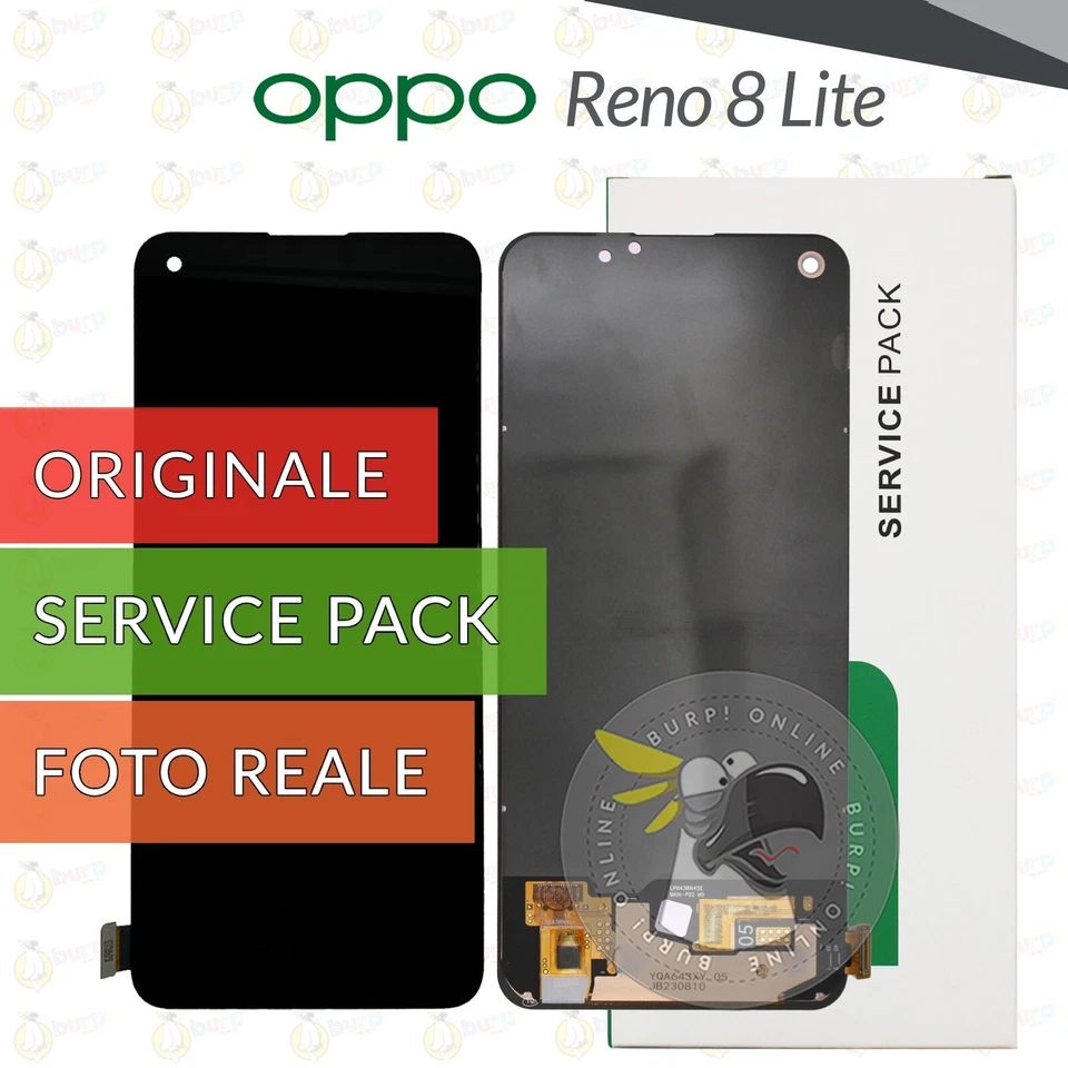DISPLAY ORIGINALE OPPO RENO 8 LITE CPH2343 SCHERMO OLED TOUCH SCREEN LCD VETRO