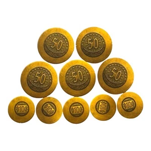 Monopoly Dungeons & Dragons Honor Among Thieves Cardboard Coins Set of 10 - Picture 1 of 2